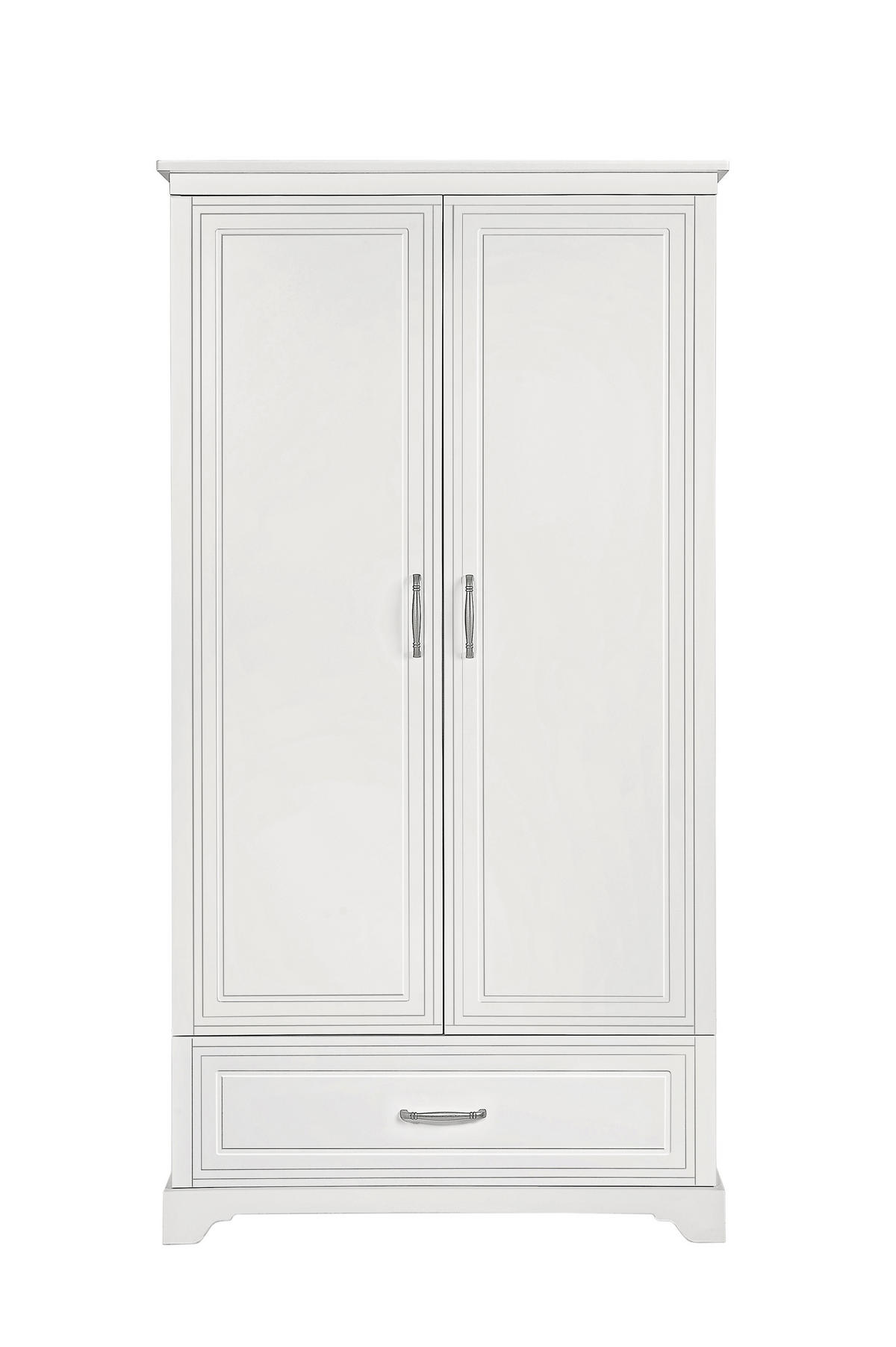 KINDERKLEIDERSCHRANK Melody_2, 2-türig – ideal für das Kinderzimmer - Weiß, Holzwerkstoff (98/180/53cm) - RAUMHIRSCH FURNITURE