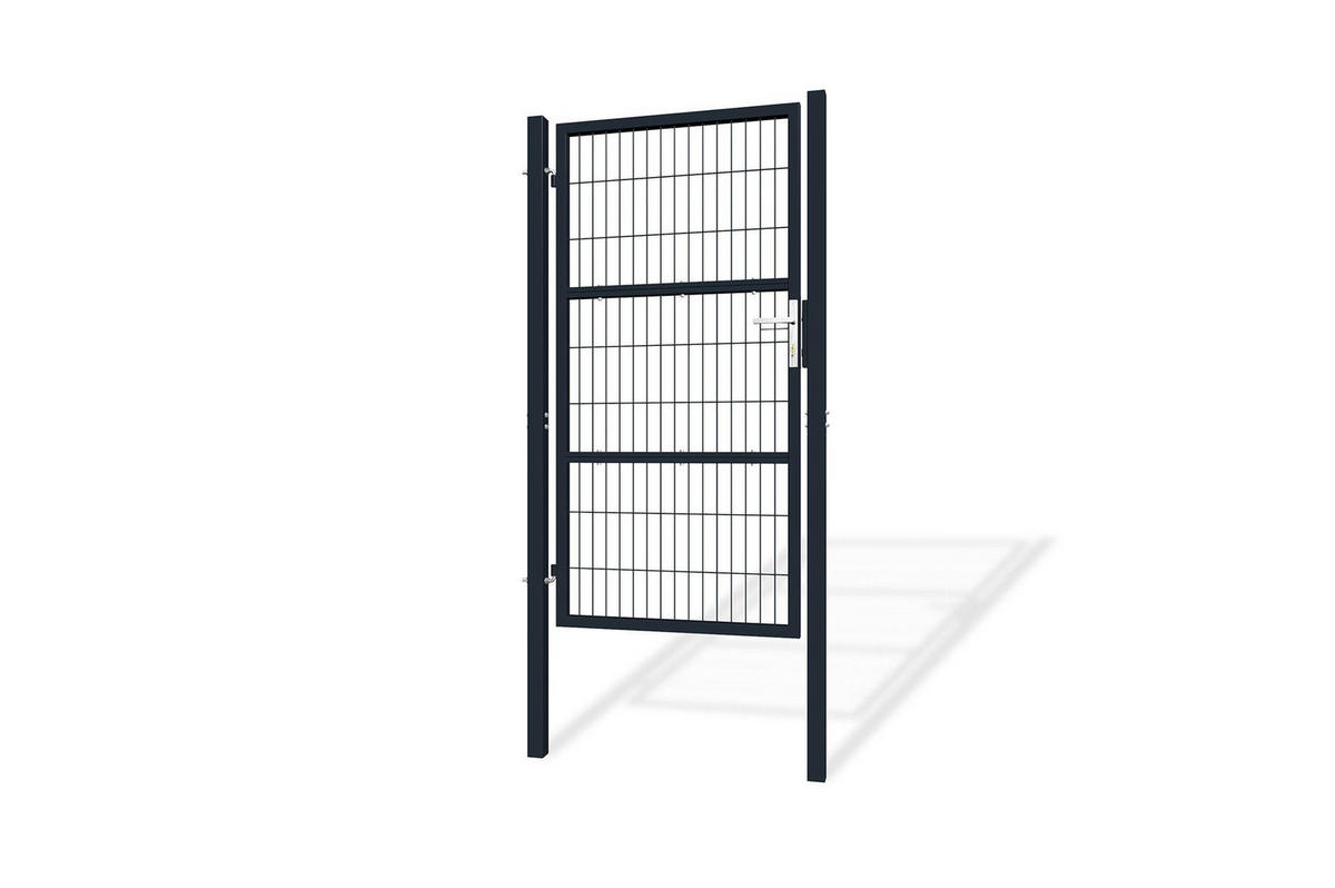 ZAUNTOR Razo grau 1m H.180cm Metall - Grau, Metall (106/186cm) - Casanoov