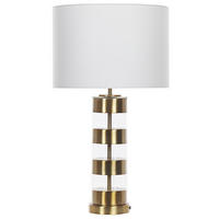 TISCHLAMPE Beatton 36/36/63 cm - Goldfarben, Metall (36/36/63cm) - Beliani