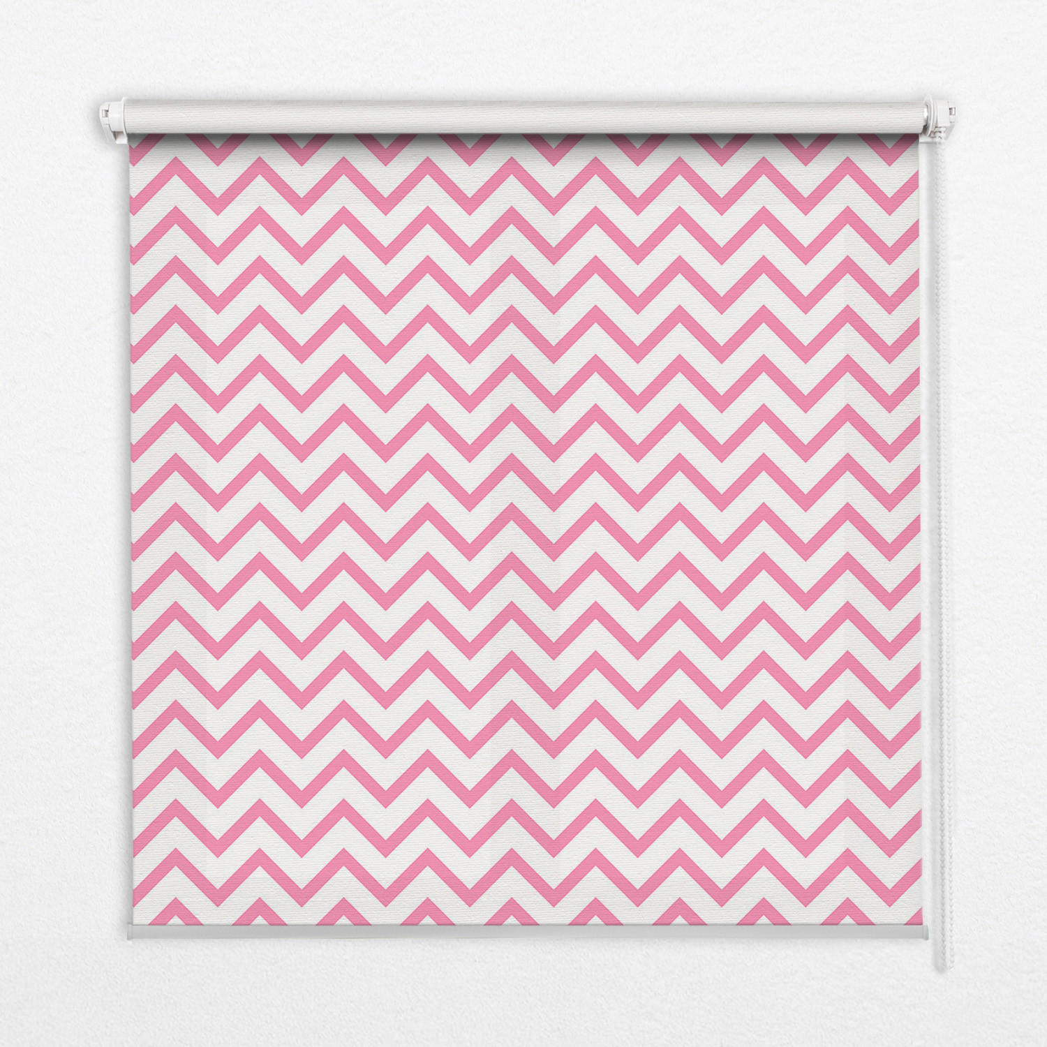 TULUP VNITŘNÍ roleta - okenní roleta - roleta - 150x140 cm - Horizontální růžové klikaté čáry