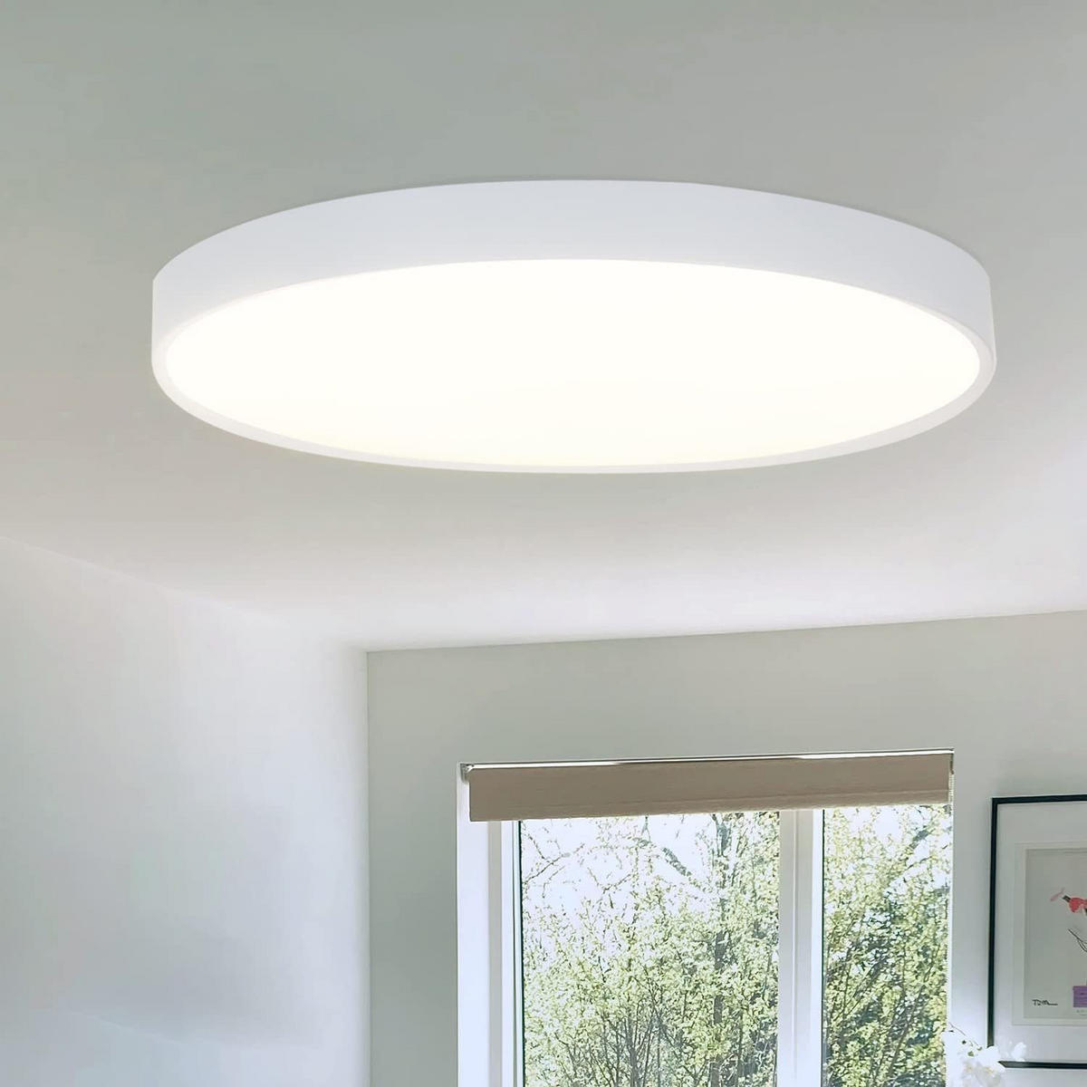 LED-DECKENLEUCHTE Roland 28/28/3 cm - Weiß, Kunststoff (28/28/3cm) - Nettlife