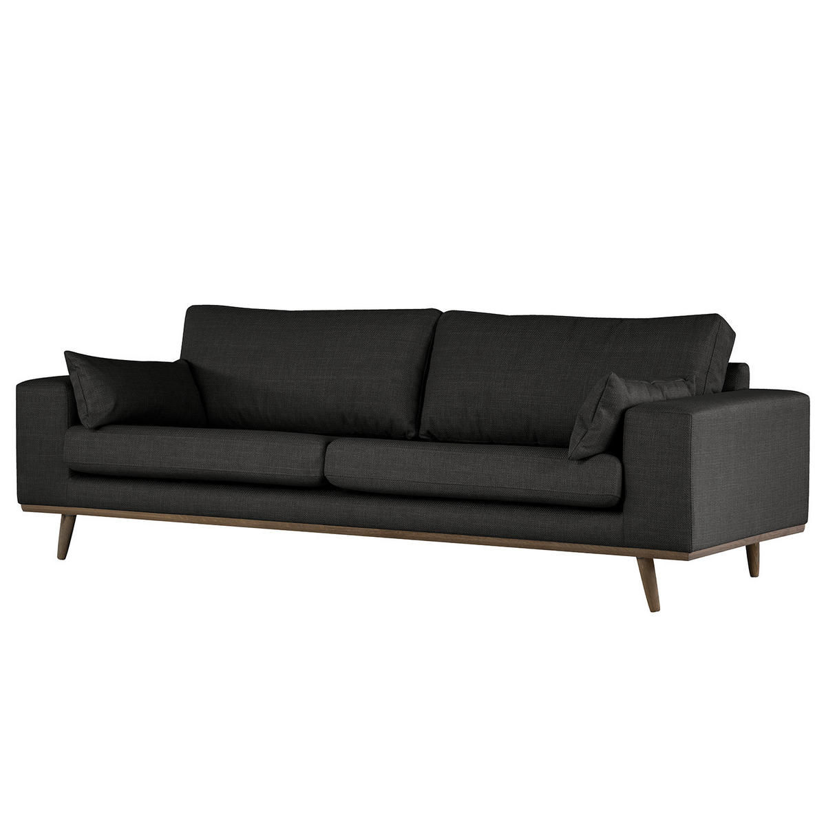 3-SITZER SOFA - Schwarz, Textil (237/81/88cm) - home24
