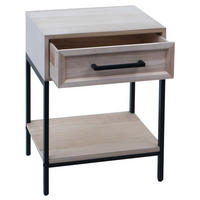 NACHTTISCH rechteckig Braun - Braun, Holz (43/59/36cm) - MCW