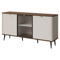 KOMMODE Marly 2D1W RE07 - Kaschmir/Goldfarben, Holzwerkstoff/Metall (160/82/40cm) - MIRJAN24