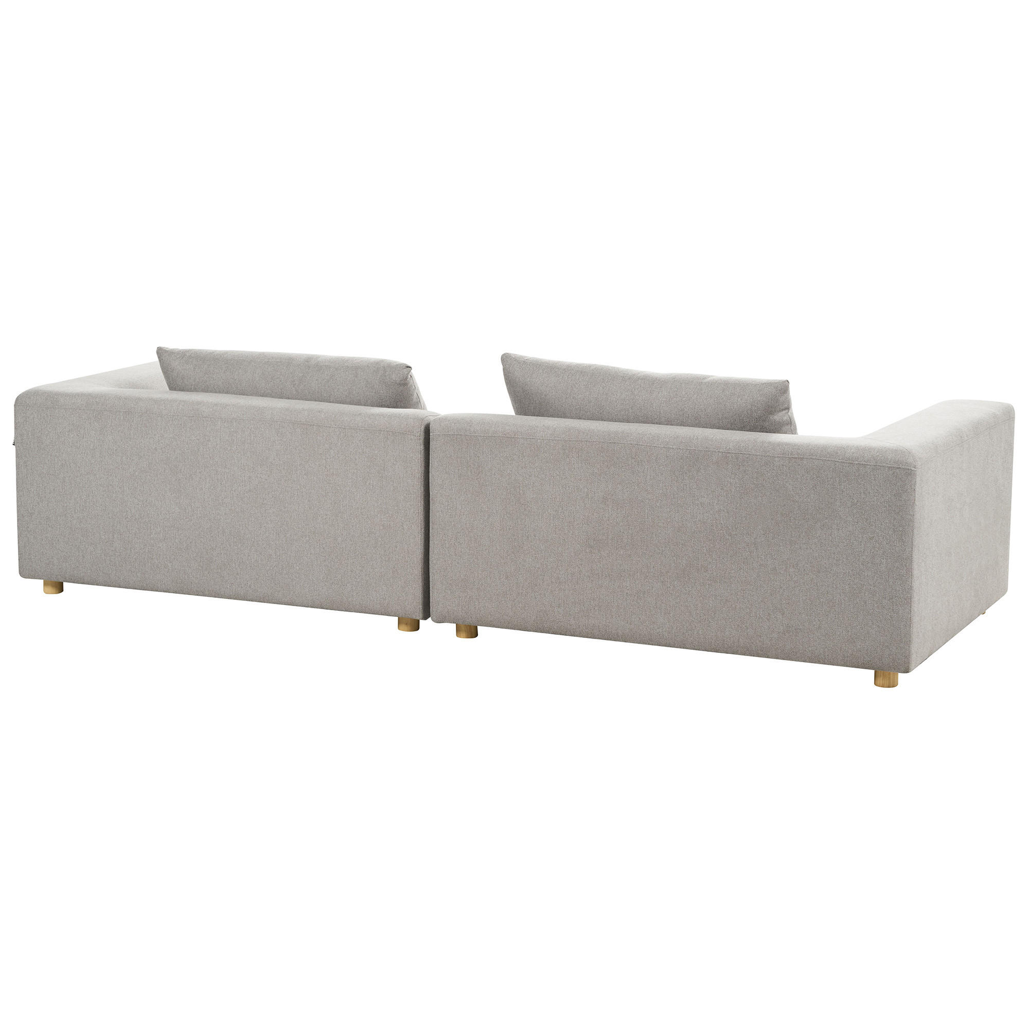 Beliani 3-Sitzer-Sofa Grau 260x59x100 cm