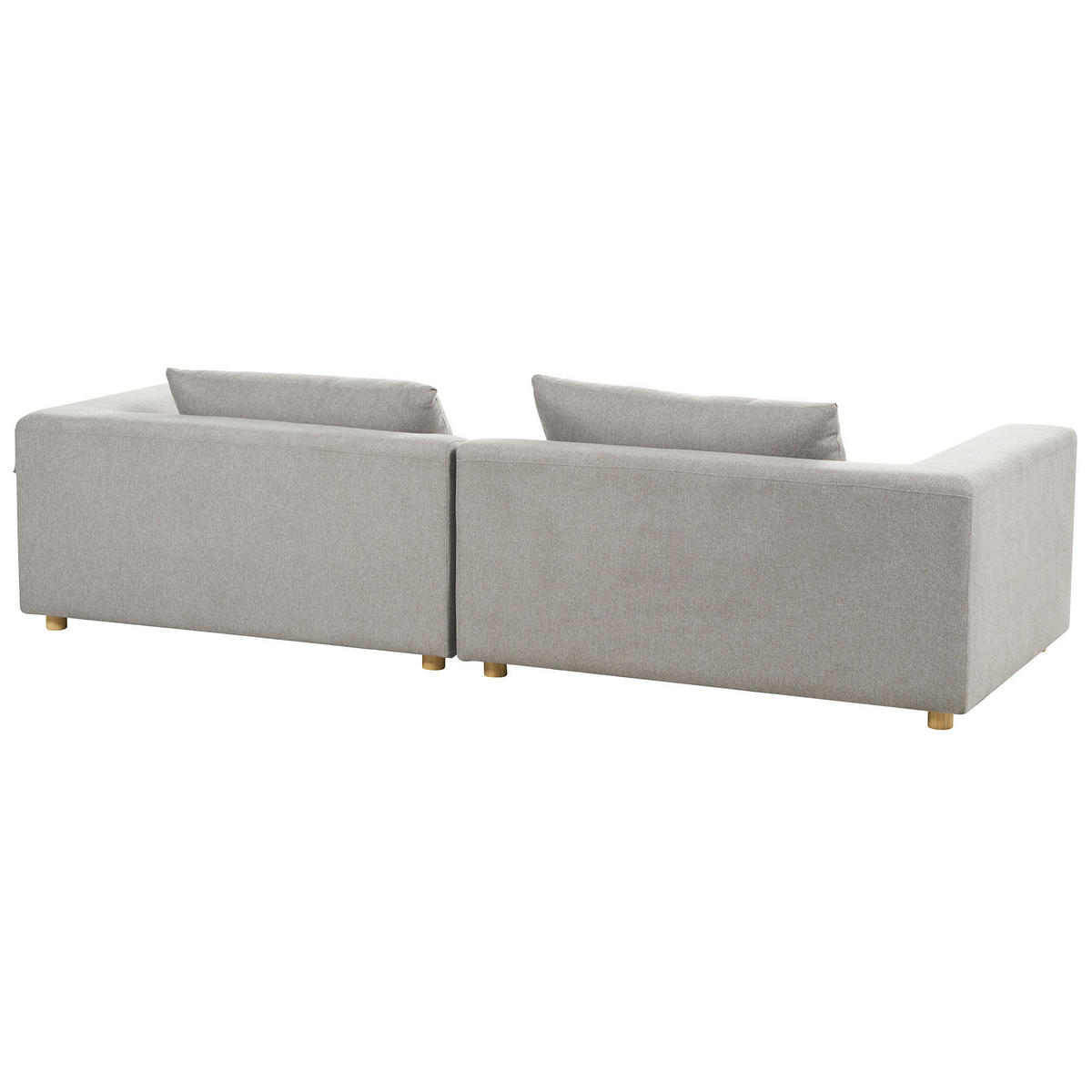 3-SITZER-SOFA hellgrau mit Kissen Lermon - Grau, Textil (260/59/100cm) - Beliani