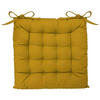 STUHLKISSEN Gelb 38/38 cm - Gelb, Naturmaterialien (37cm) - Atmosphera Createur d´interieur