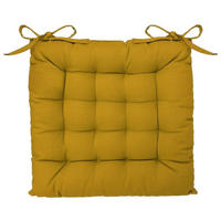 STUHLKISSEN Gelb 38/38 cm - Gelb, Naturmaterialien (37cm) - Atmosphera Createur d´interieur