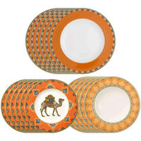 TELLER-SET Samarkand Mandarin bunt 18-tlg. - Multicolor, Keramik (2/2/2cm) - Villeroy & Boch
