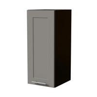 HÄNGESCHRANK Oslo W2/30 Schwarz / Dust Grey Matt 30 / 32,5 / 72cm - Schwarz/Grau, Holz/Holzwerkstoff (30/72/32.5cm) - Feldmann-Wohnen