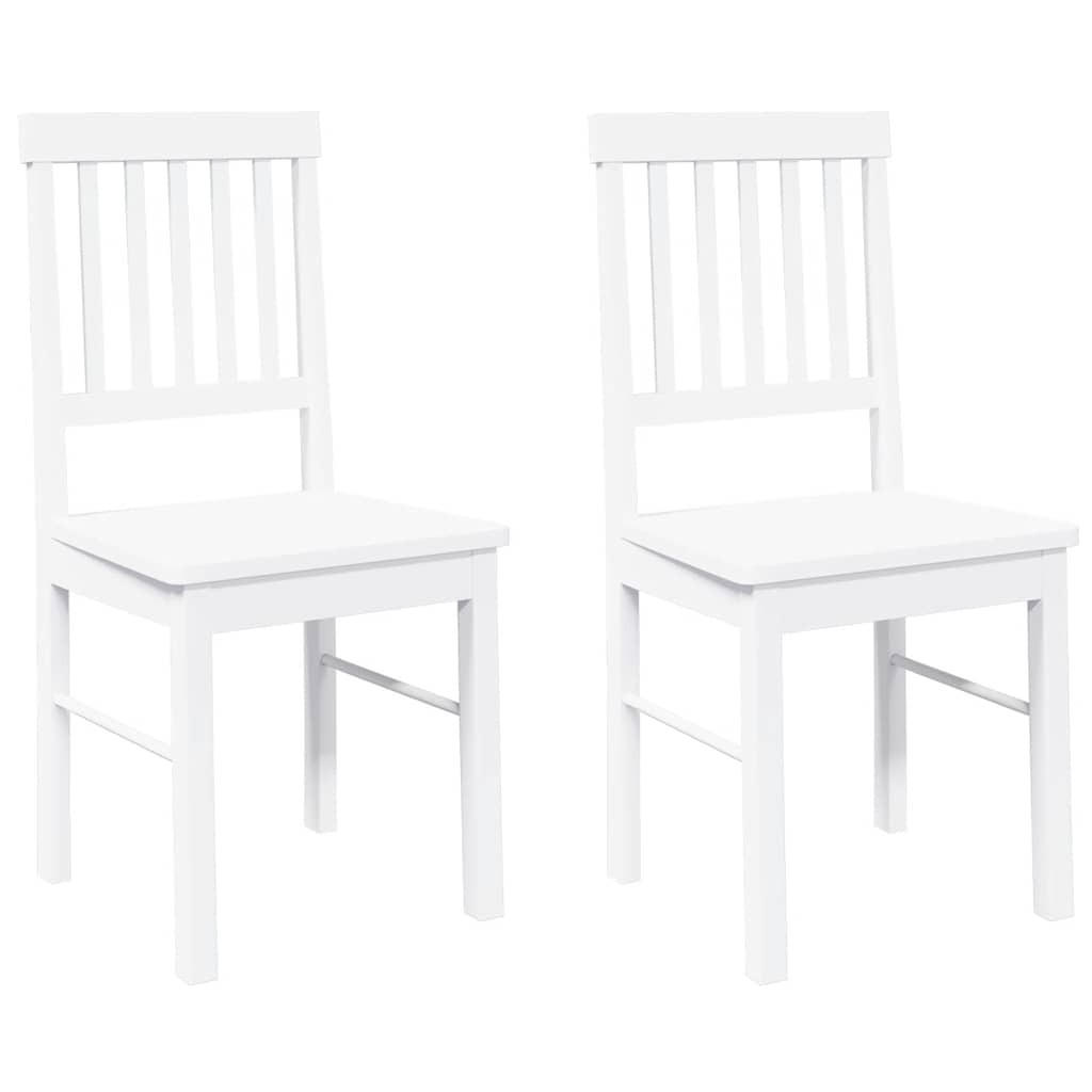 STUHL-SET 2 Stk Sturmhainbach 42.5/90/44.5 cm - Weiß, Holz (42.5/90/44.5cm) - ZMH