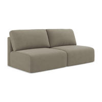 3-SITZER SOFA mit Schlaffunktion Strukturstoff Stoff Beige - Beige/Schwarz, Kunststoff/Textil (216/79/102cm) - Makamii