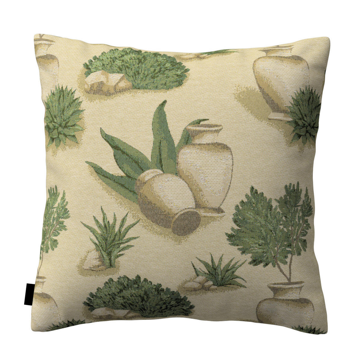 KISSENHÜLLE Mia 43x43 cm - Grün, Textil (43/1cm) - Dekoria