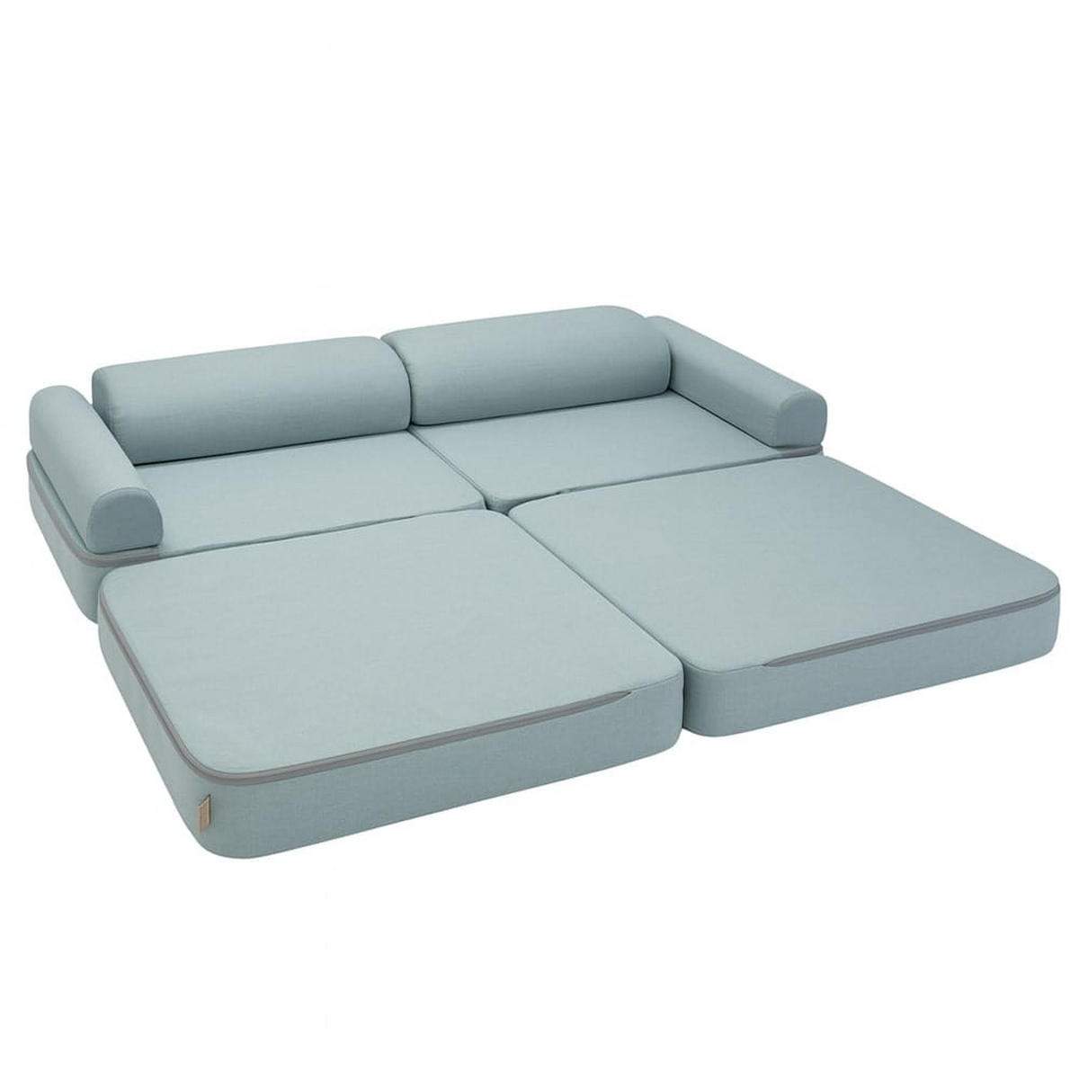 MODULSOFA FüR KINDER, Outzy, himmelblau - Blau, Textil (160/24/24cm) - MeowBaby