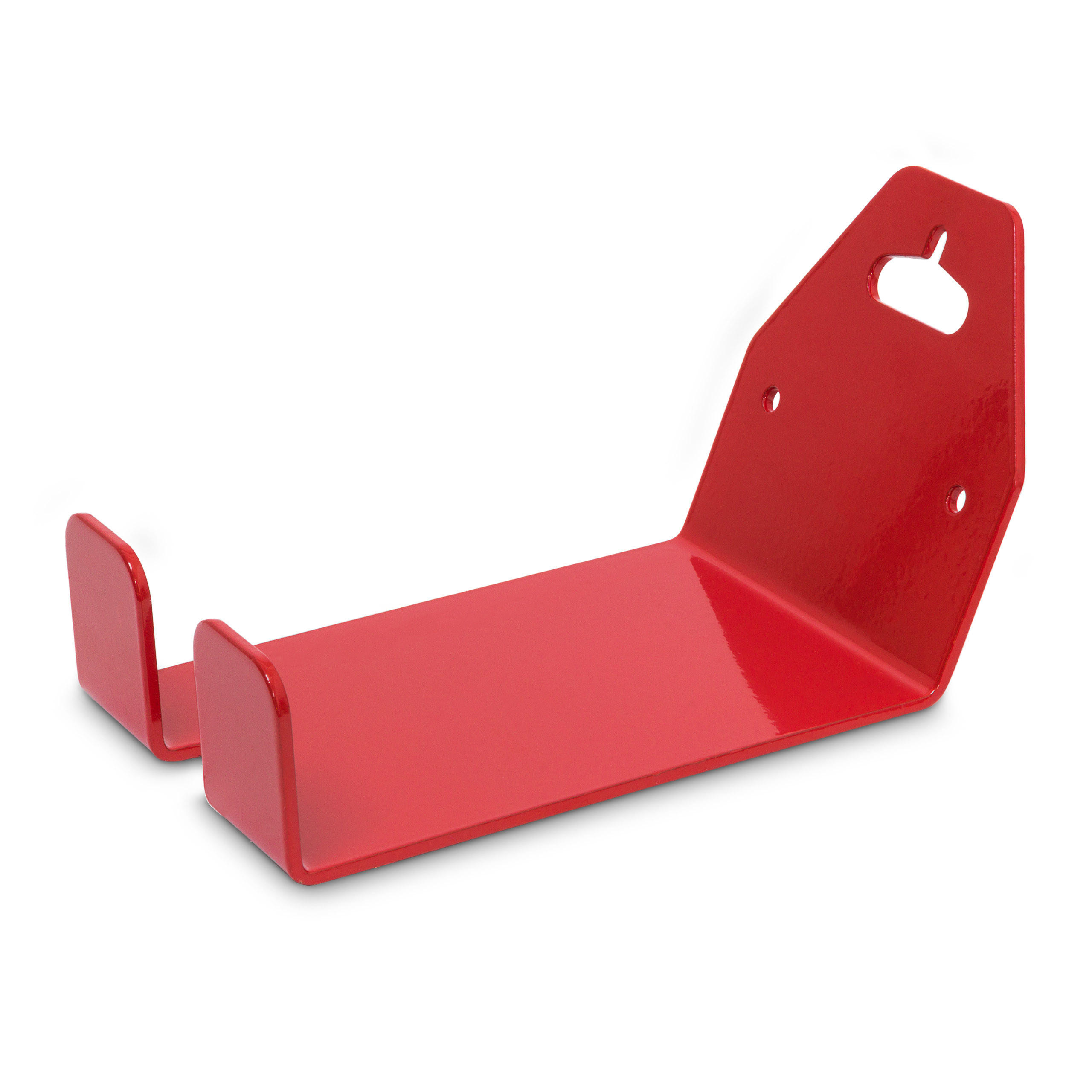 FAHRRADWANDHALTERUNG Rot Metall für Pedal 20 kg - Rot, Metall (10/16/16cm) - Relaxdays
