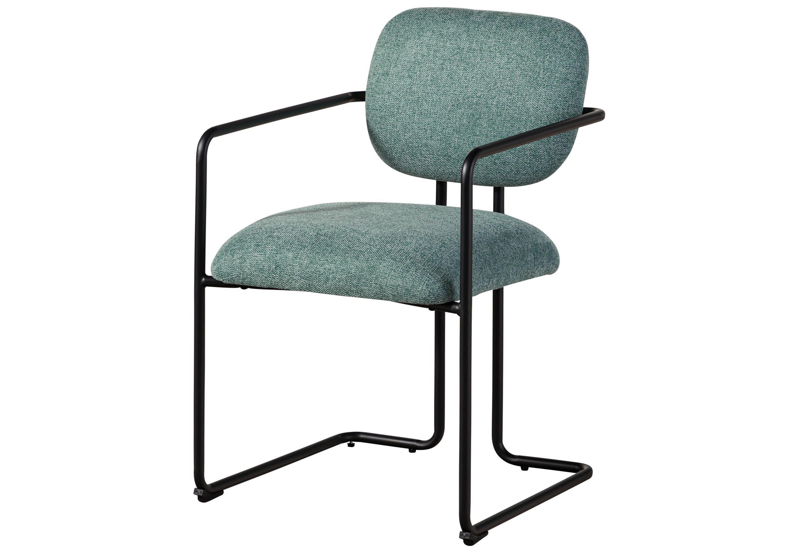 STUHL 100% Polyester 51 x 58 x 78 cm türkis POLSTERSTÜHLE - Türkis, Kunststoff (51/78/58cm) - Massivmoebel24