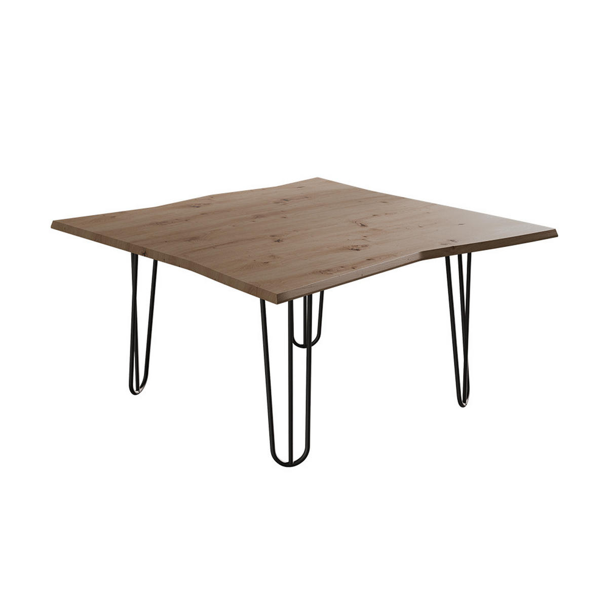 COUCHTISCH Yan Artisan 80 x 80 cm - Hellgrau, Holzwerkstoff (80/80/40cm) - Vicco