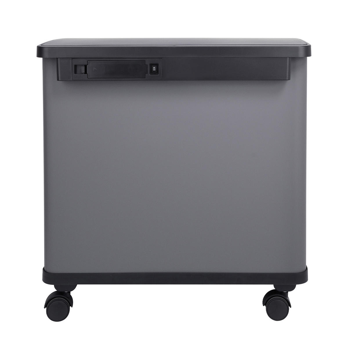 SENSORMÜLLEIMER SR3X18 54L Grau - Grau, Metall (58/60/35cm) - SVITA