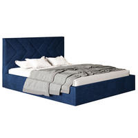 BETT Blau OLDO 1 Mit Bettkasten 160x200 cm - Blau/Schwarz, Textil (160/200cm) - Sepro Meble