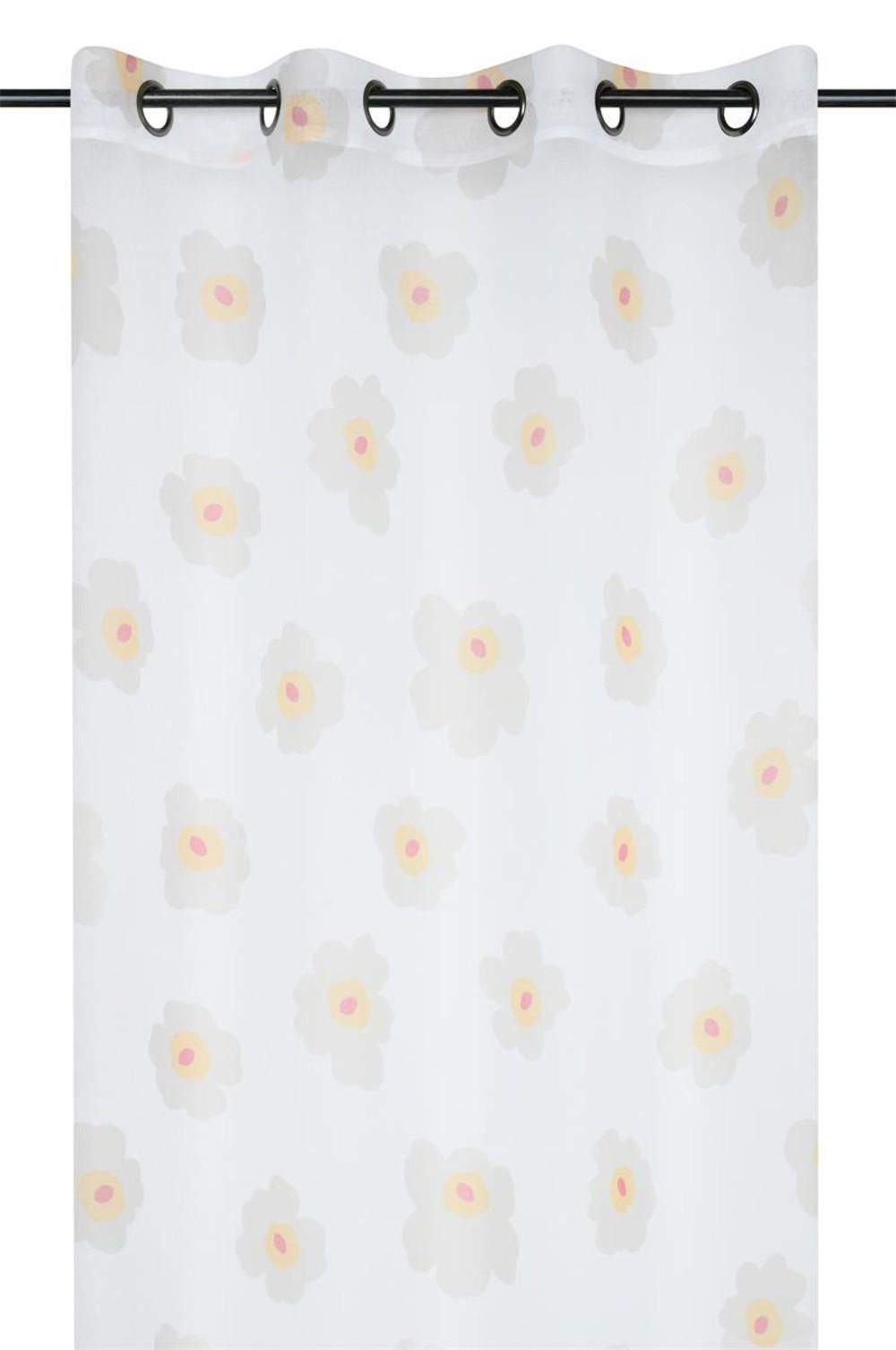 VORHANG Gänseblümchen Sweetlove 140/260 cm - Weiß, Textil (140/260cm)