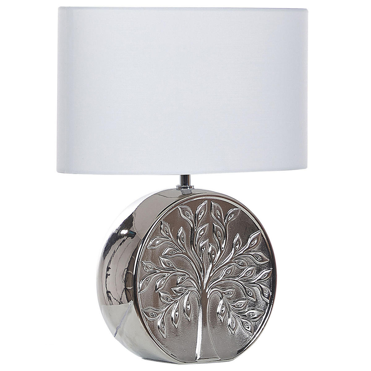 TISCHLAMPE Kherlen 20/38/48 cm - Silberfarben, Keramik (20/38/48cm) - Beliani