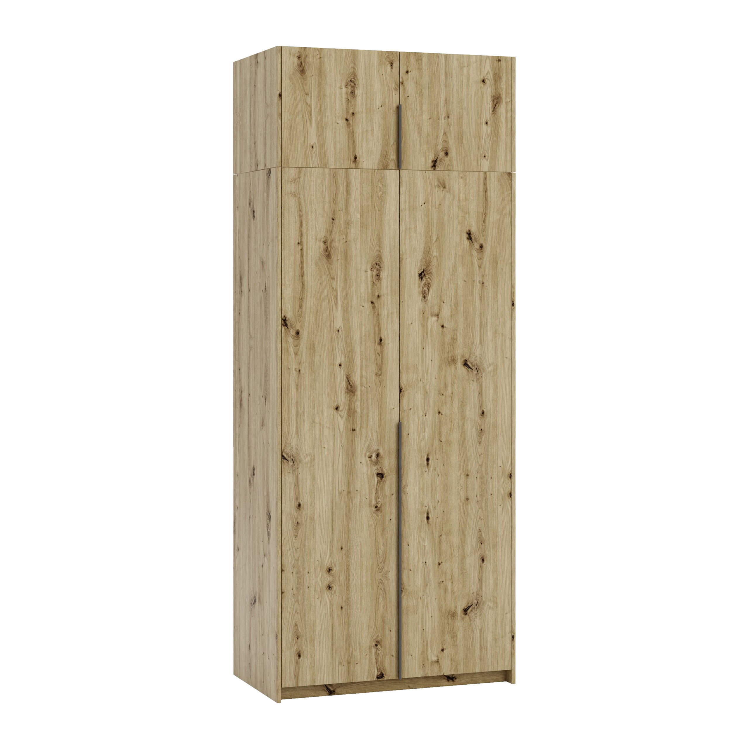 DREHTÜRENSCHRANK AMARA 100/250/58cm 2-türig Eiche Artisan - Eiche Artisan, Holzwerkstoff (100/250/58cm) - MASSENO