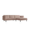 ECKSOFA Agada In Poso - Rosa, Holzwerkstoff/Textil (281/174cm) - Fun Möbel