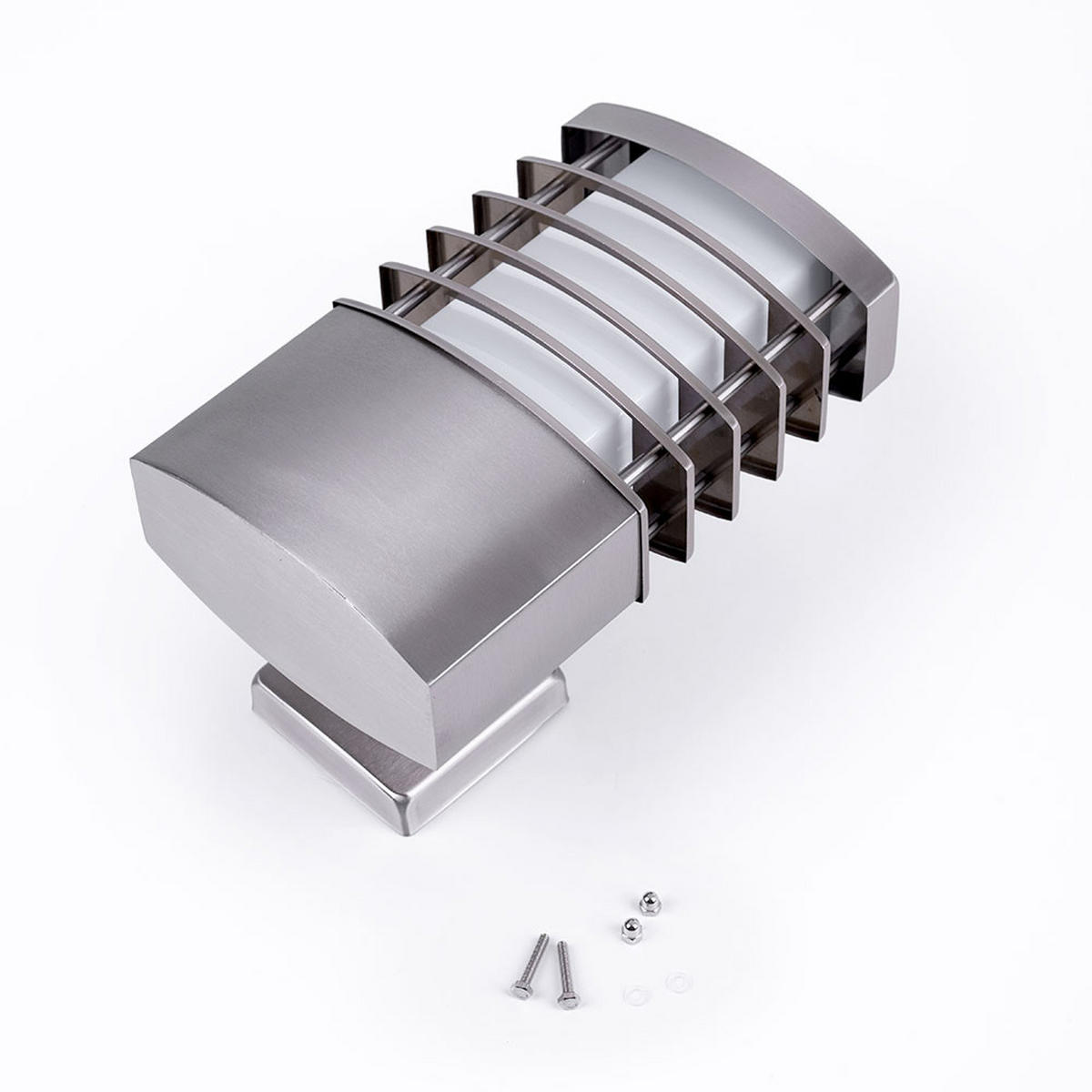 LED AUSSENLEUCHTE CHESTA Edelstahl Silber - Silberfarben, Metall (13.4/14.2/23cm) - Wofi