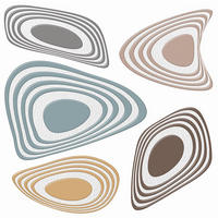 WANDTATTOO figurative Motive 30 x 30 cm - Multicolor, Papier (30/30/30cm) - Sanders & Sanders