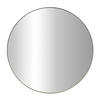 SPIEGEL Metallrahmen Noor Ø 80 cm - Schwarz, Metall (80/80/3cm) - STILOVO