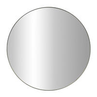 SPIEGEL Metallrahmen Noor Ø 80 cm - Schwarz, Metall (80/80/3cm) - STILOVO