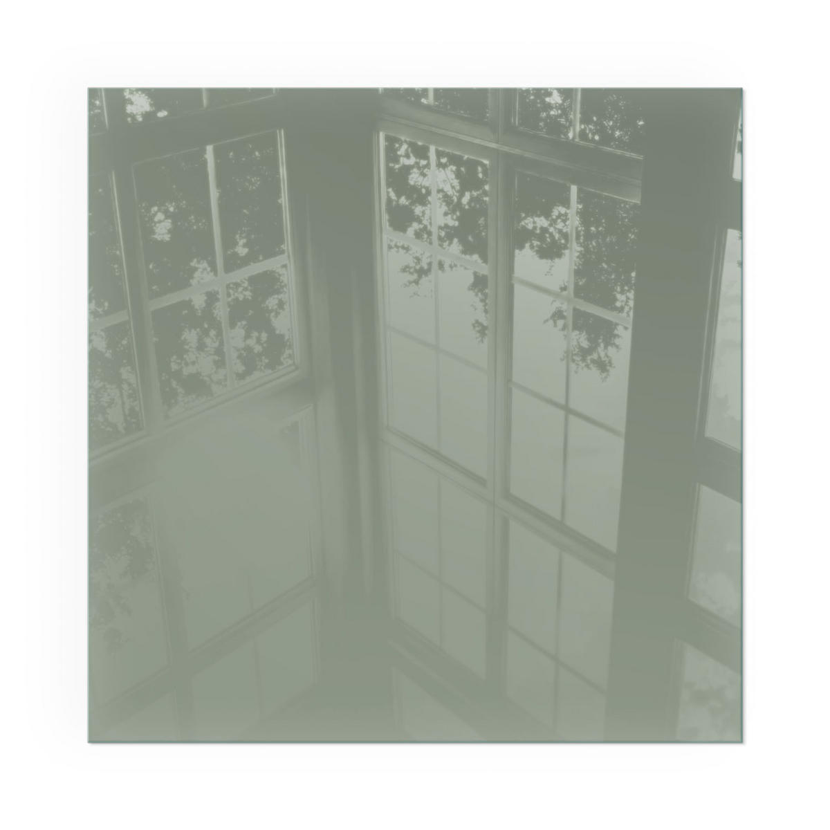 GLASPLATTE für Kamin 50x50 cm - Grün, Glas (50/50/0.4cm) - TULUP