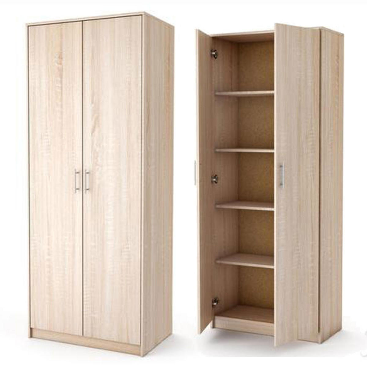 KLEIDERSCHRANK R003 Sonoma - Sonoma Eiche, Holzwerkstoff (74/180/35cm) - roe furniture