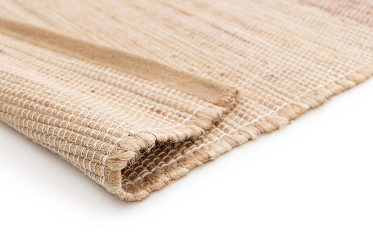DESIGN-TEPPICH aus handgewebter Jute bruin - Braun, Naturmaterialien (200/290cm) - AFK Living