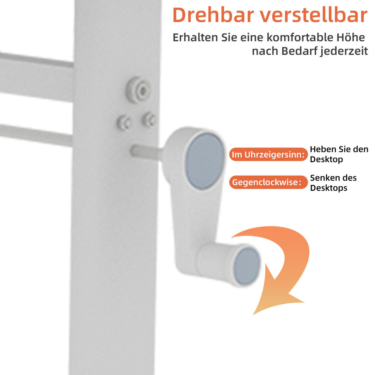 SCHREIBTISCH in Naturfarbe Höhenverstellbarer Kinderschreibtisch mit kompaktem Design für Arbeitszimmer, B120/T60/H90 cm - Weiß/Naturfarben, Holzwerkstoff/Metall (60/120/90cm) - STILVORA