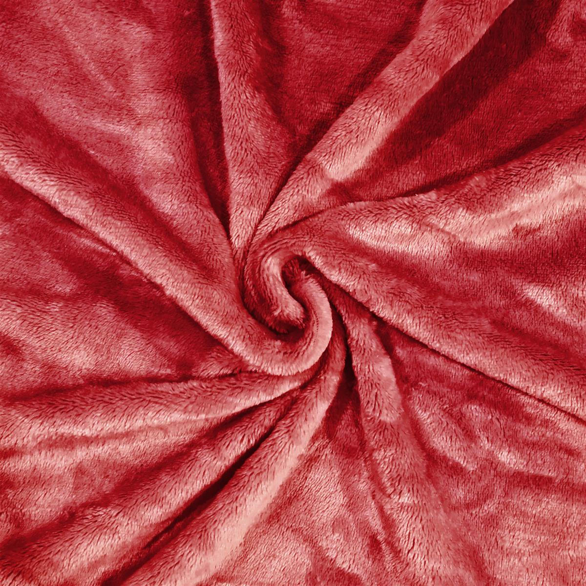 KUSCHELDECKE 200 / 150 cm (rot) - Rot, Kunststoff (150/200cm)