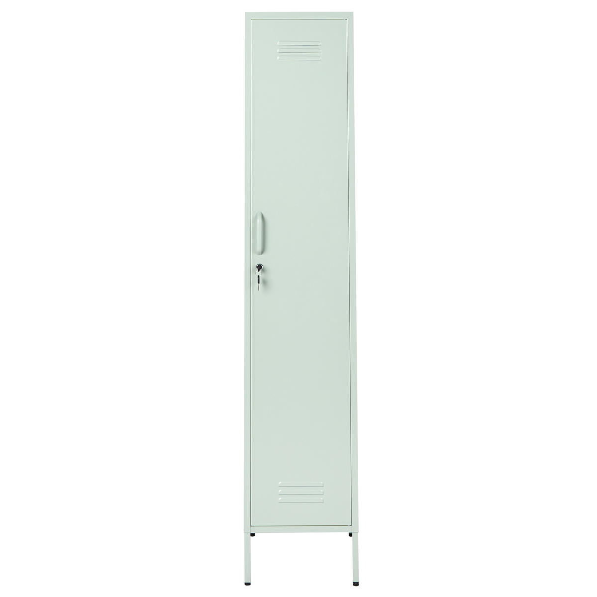 BÜROSCHRANK Metall Mintgrün Frome - Mintgrün/Grün, Metall (38/185/50cm) - Beliani