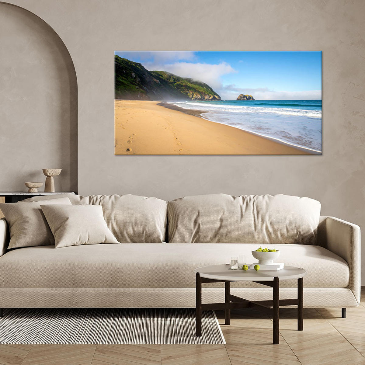 LEINWANDBILD Landschaften 120x60cm - Multicolor, Textil (120/60cm) - Feeby