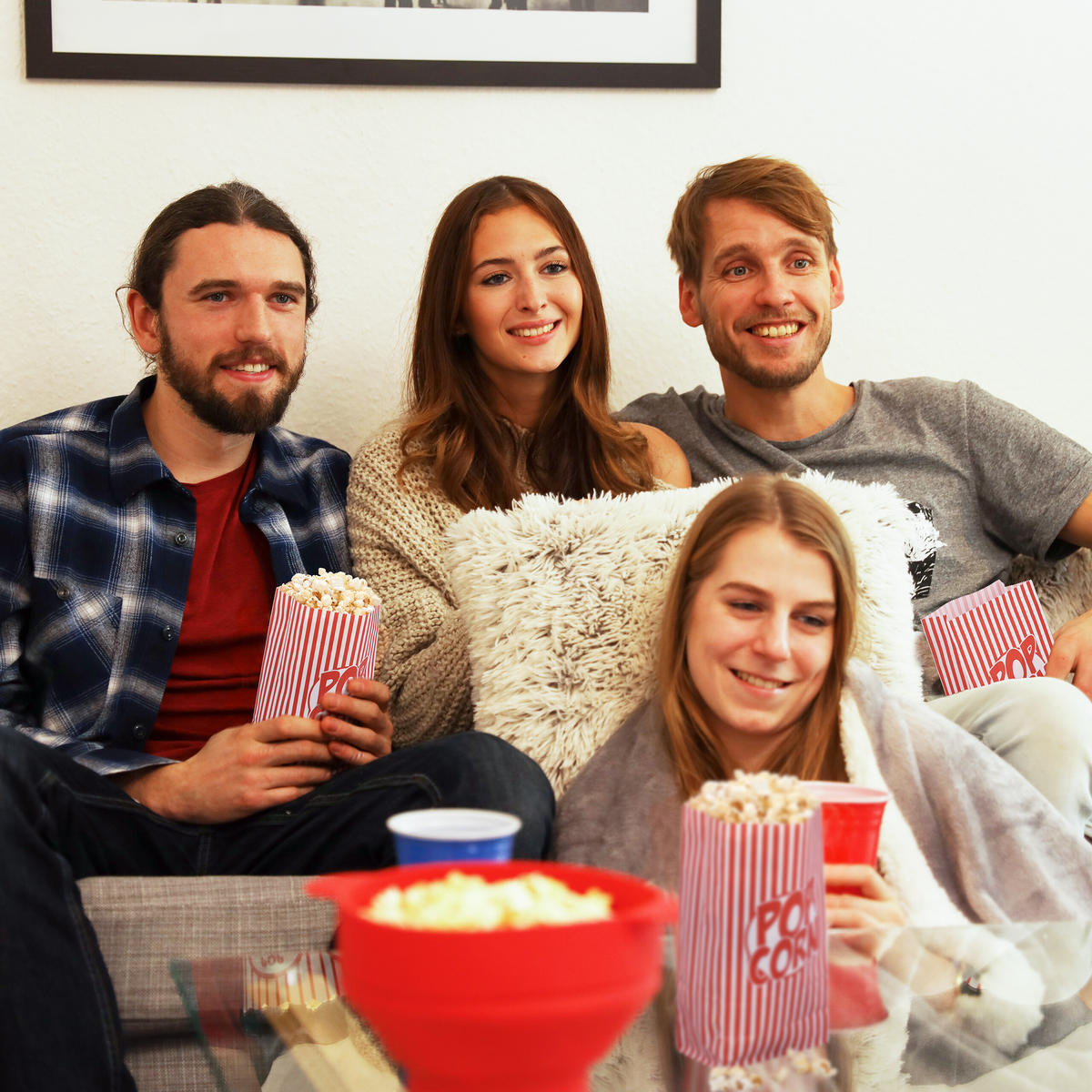 240XPOPCORNTÜTEN - Multicolor, Papier (13/26/8cm) - Relaxdays