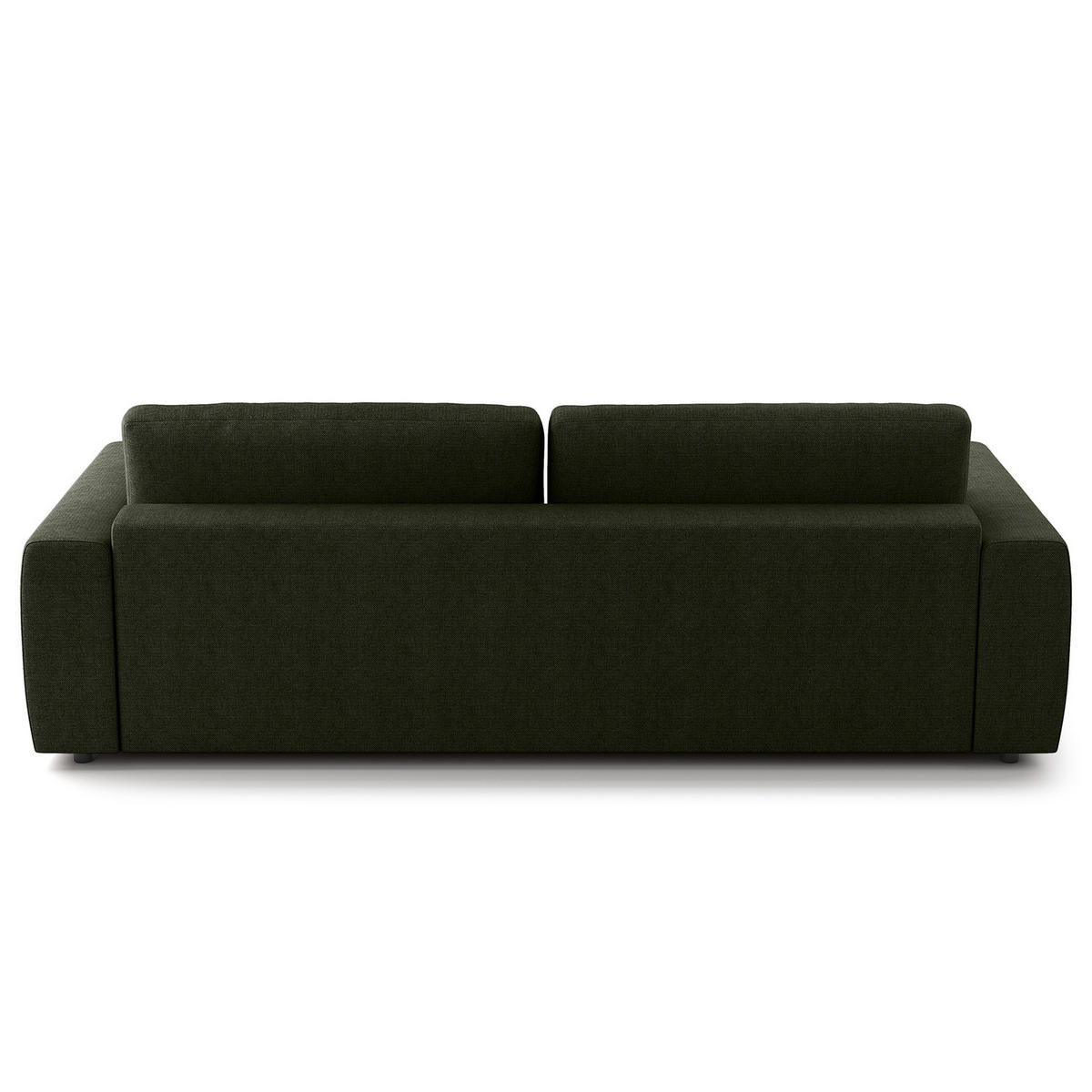 3-SITZER SOFA - Schwarz/Grau, Kunststoff/Textil (252/80/117cm) - home24
