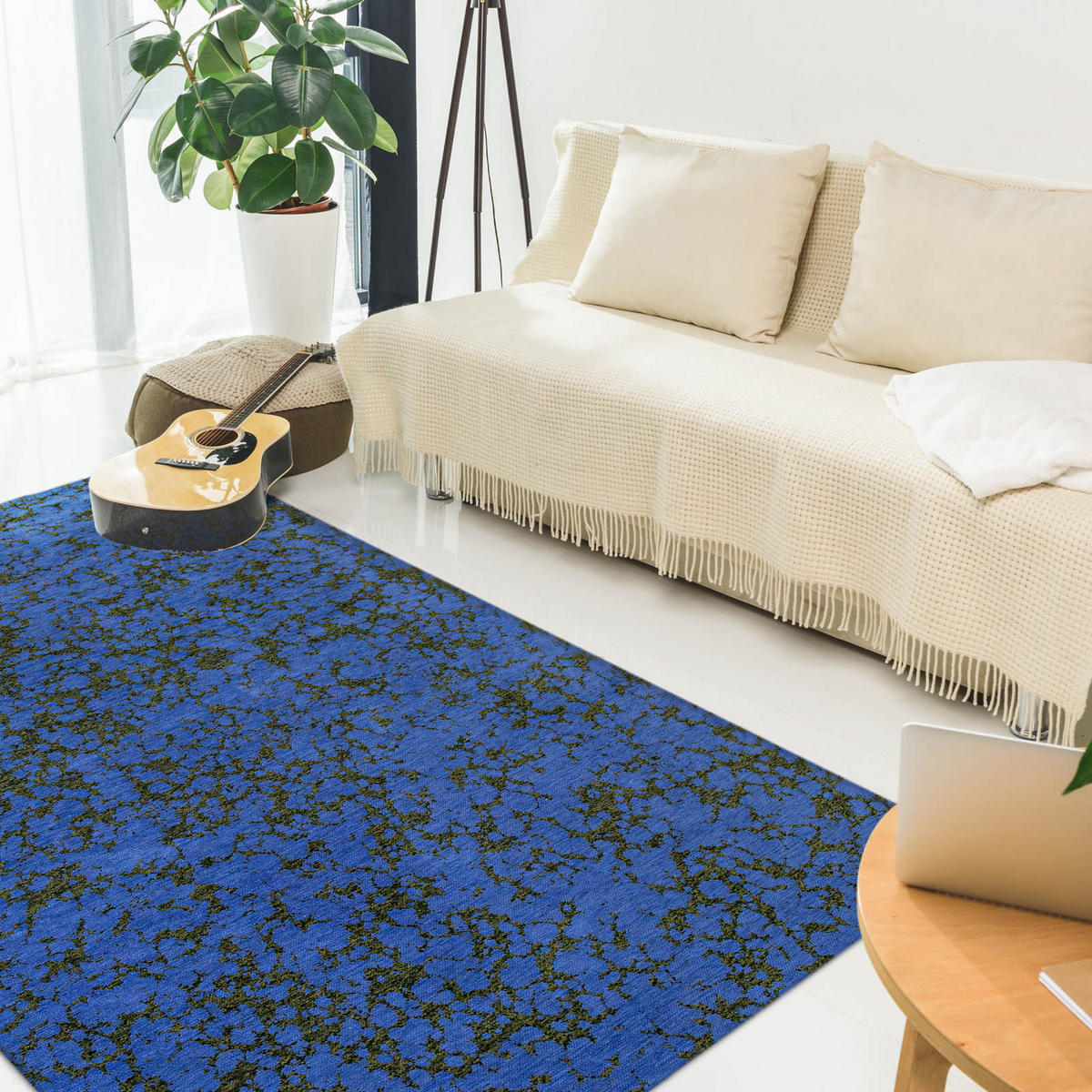 TEPPICH Cloud Blue Grass 170/240 cm - Blau, Textil (170/240cm) - Lola&Moi