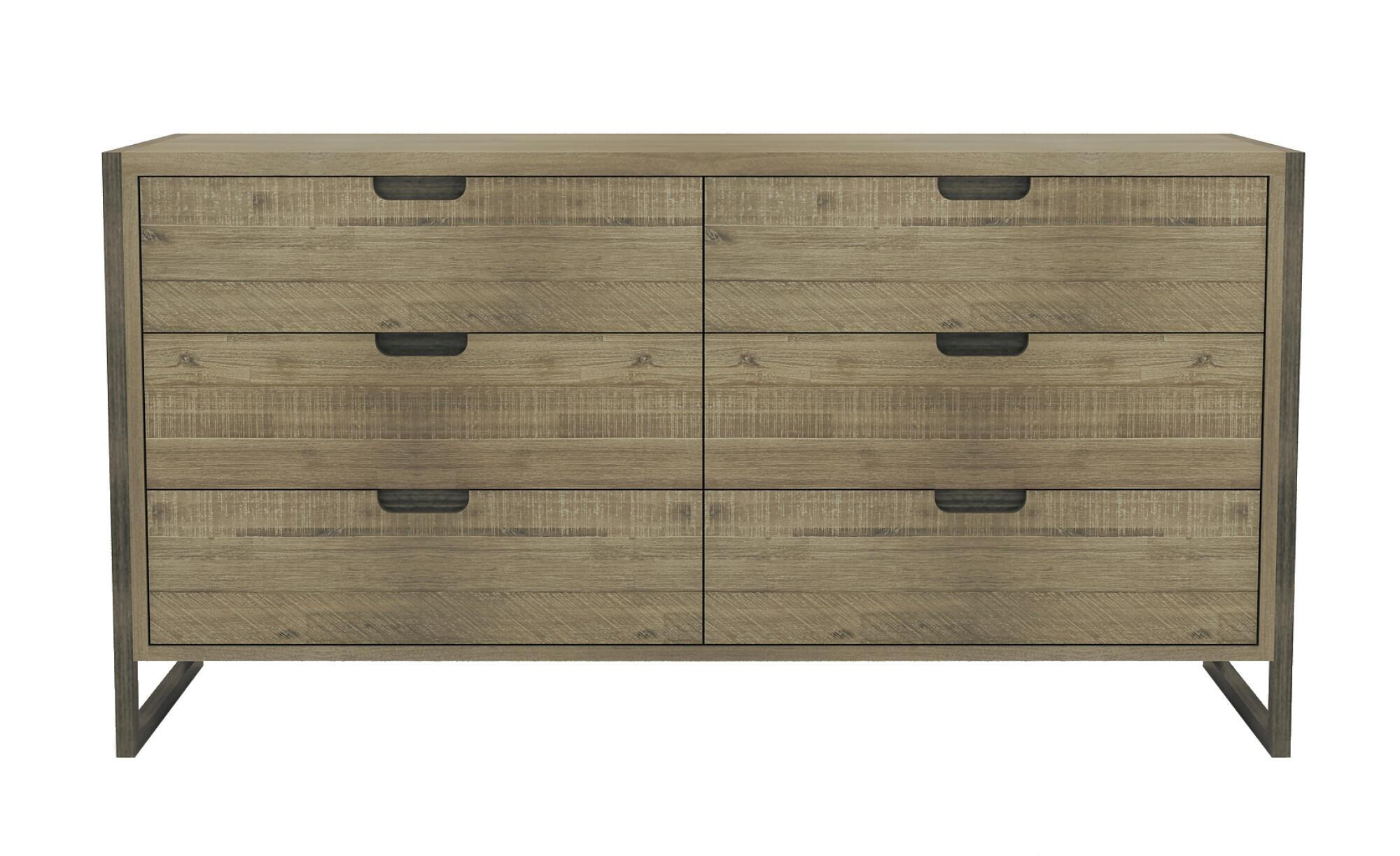 KOMMODE FLOW Beige 155x45x80 cm - Beige, Holz (155/80/45cm) - FURNLUX