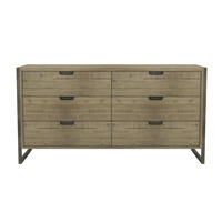 KOMMODE FLOW Beige 155x45x80 cm - Beige, Holz (155/80/45cm) - FURNLUX