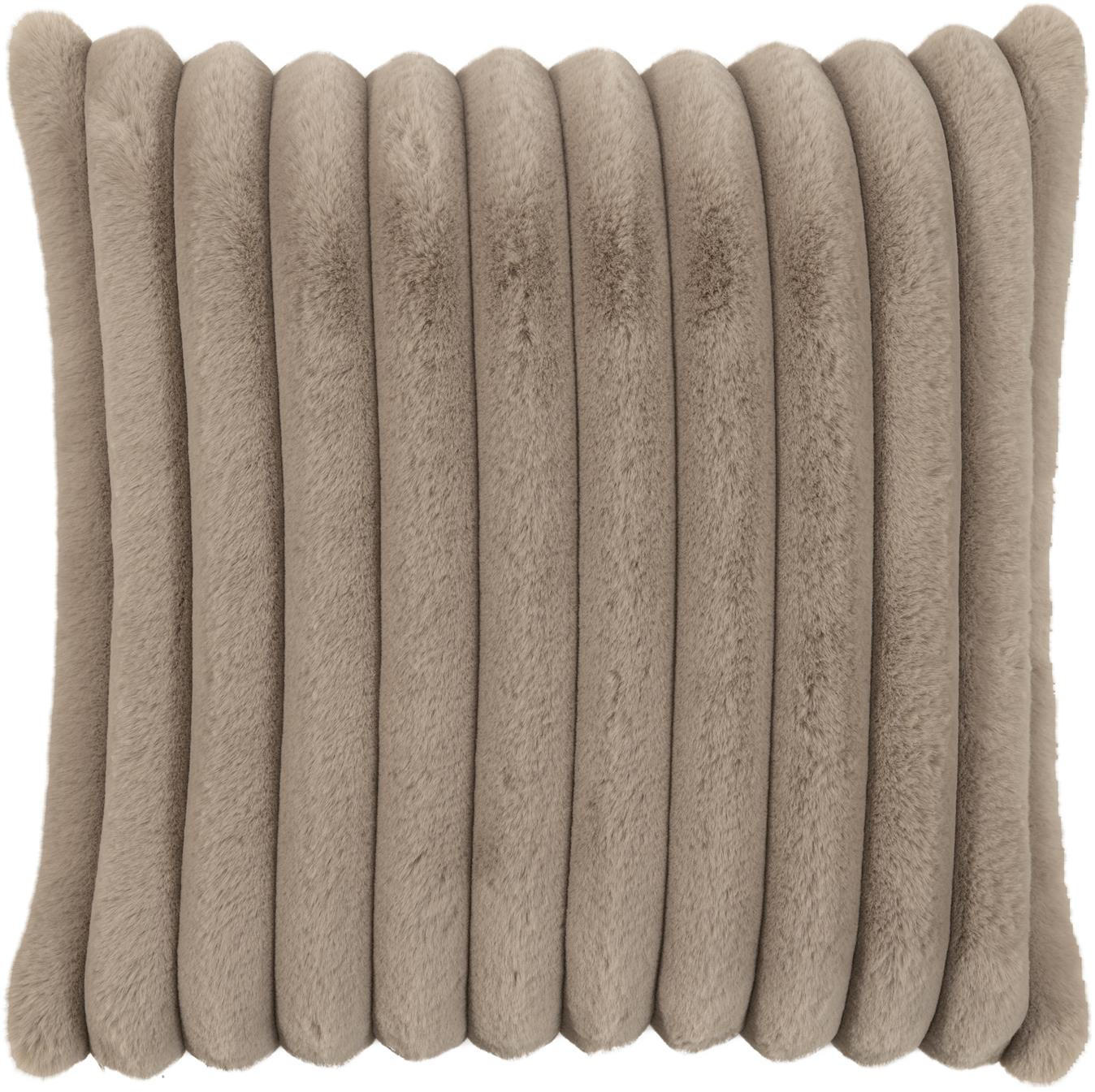KISSENHÜLLE Raya Streifen Look taupe - Taupe, Textil (45/45cm) - Magma Heimtexx