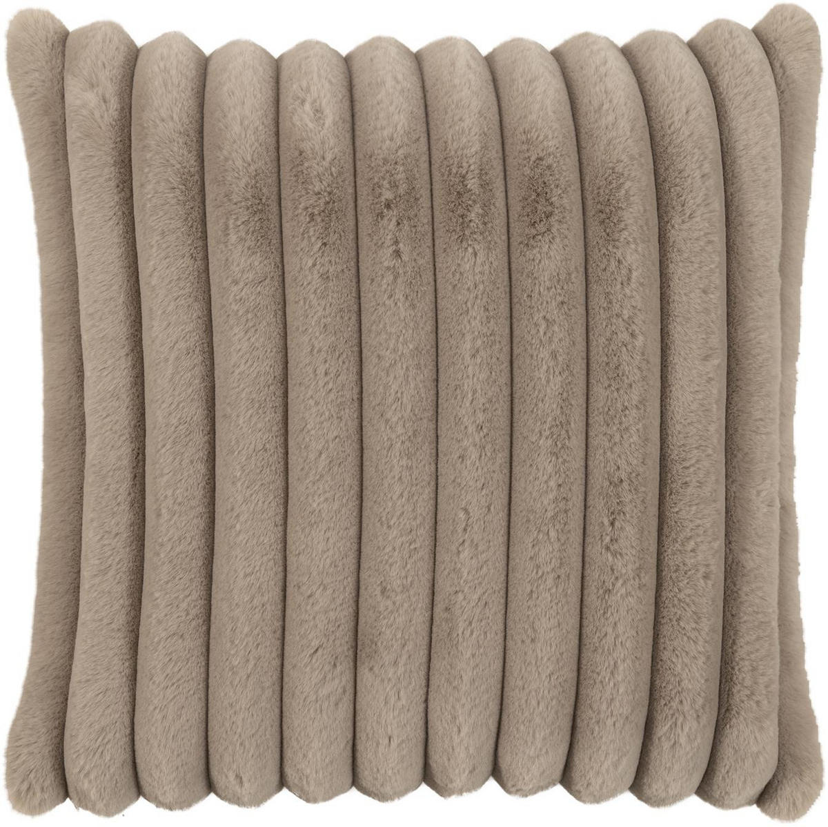 KISSENHÜLLE Raya Streifen Look taupe - Taupe, Textil (45/45cm) - Magma Heimtexx