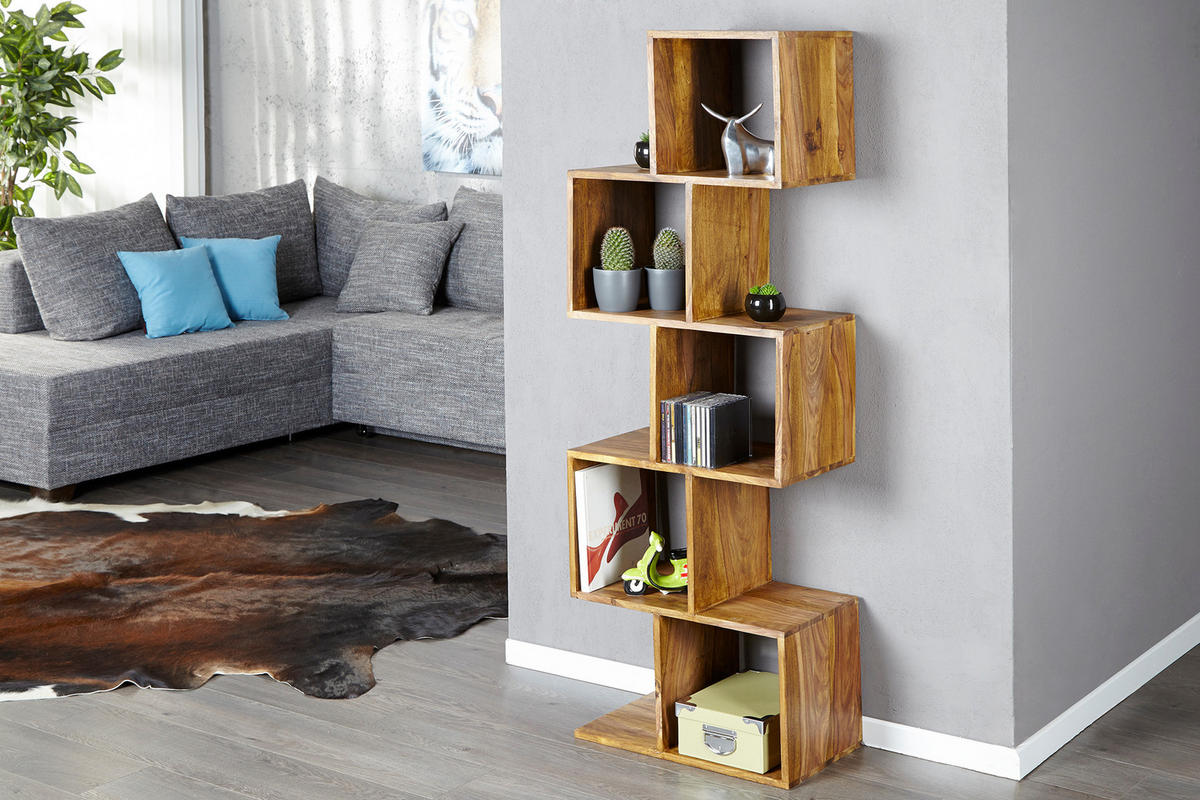 STANDREGAL MAKASSAR Sheesham Natur 150 cm - Braun, Holz (50/150/30cm) - riess-ambiente