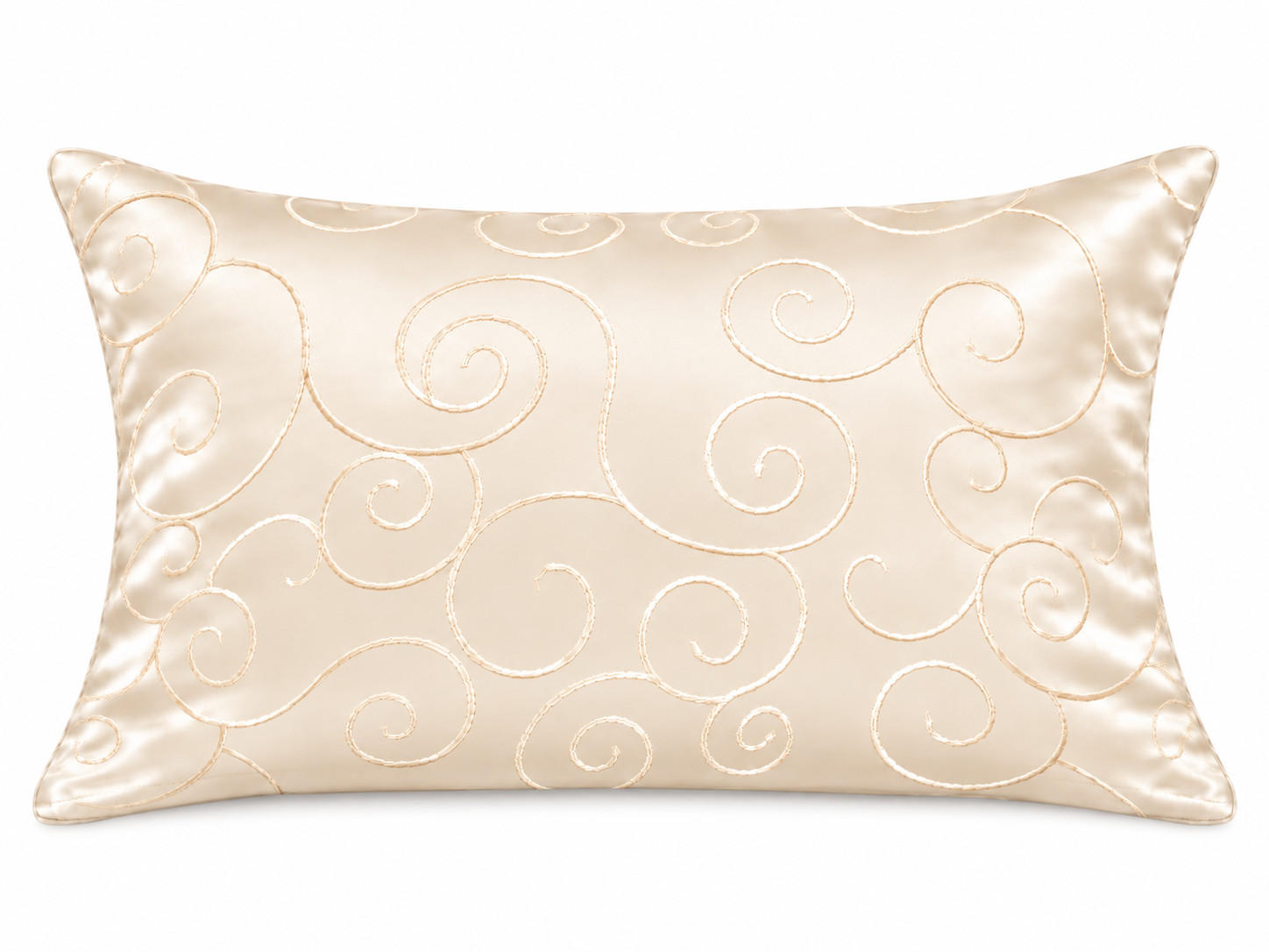 KISSENBEZUG 30x50 cm Champagner Damast Circle - Champagner, Textil (30/50cm) - TiborTex