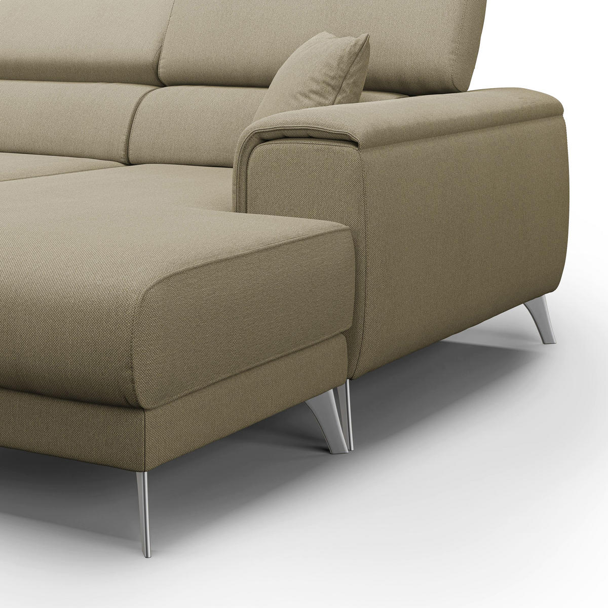 ECKSOFA LINKS Fusion - Beige, Textil (260/102cm) - Divani.store