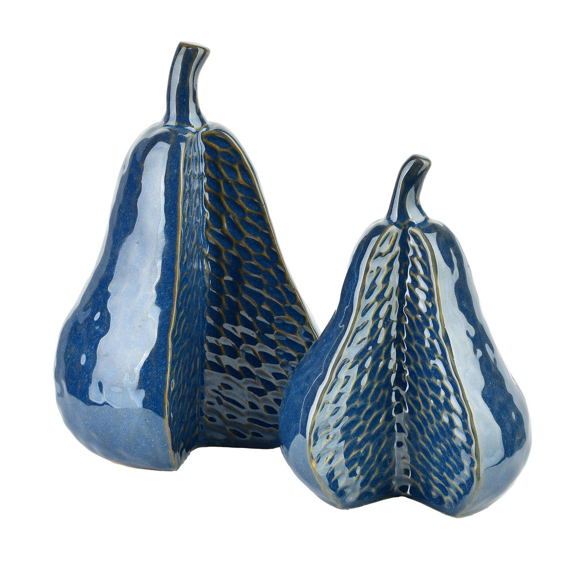 DEKO-FIGUR Saggio Dunkelblau 13.5/12/21 cm Kermik - Blau, Keramik (12/21/13.5cm) - Mondex