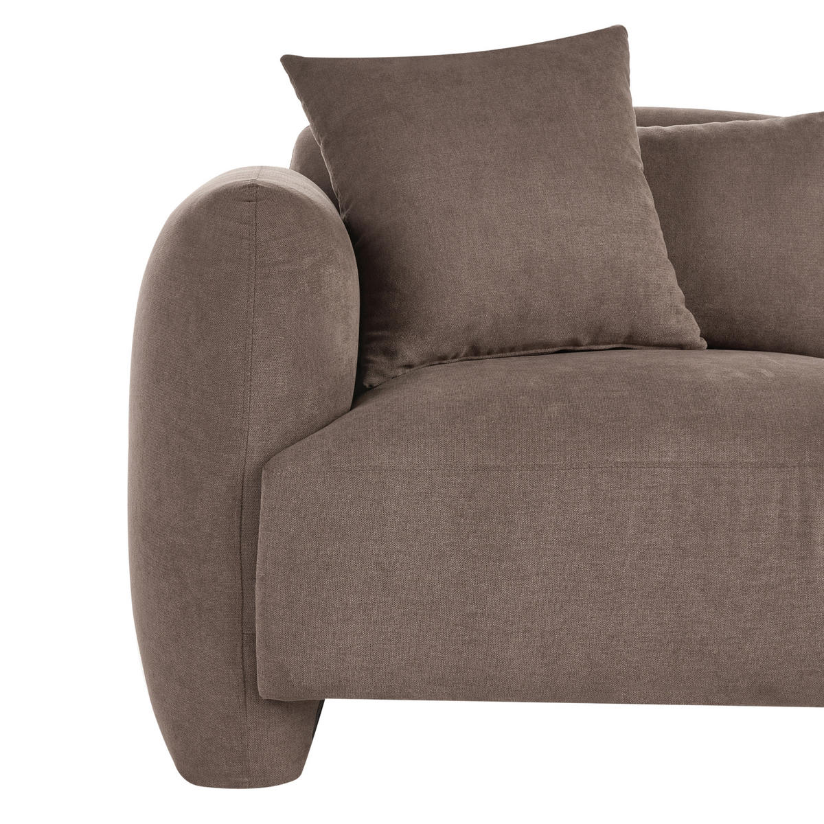 POHOVKA 3-místná Látka Hnědá Ekenes - hnědá, textil (182/72/90cm) - Beliani